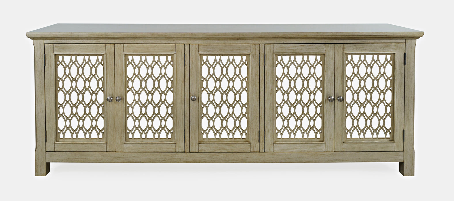 Isabella 86 inch Mirrored Accent Cabinet