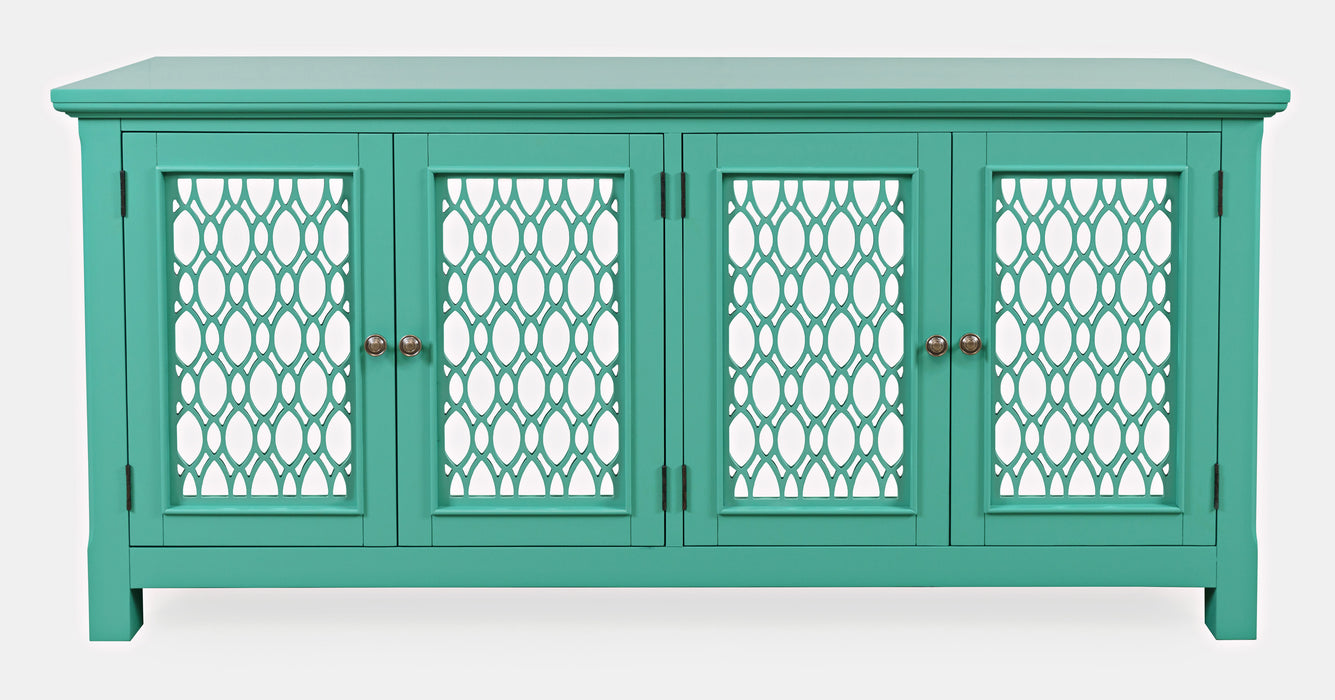 Isabella 69 inch Mirrored Accent Cabinet