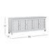 Jofran Isabella 86" Luxury Mirrored Sideboard Storage Cabinet in Aqua - Holmwood's Furniture & Design Center (Somersworth, NH)