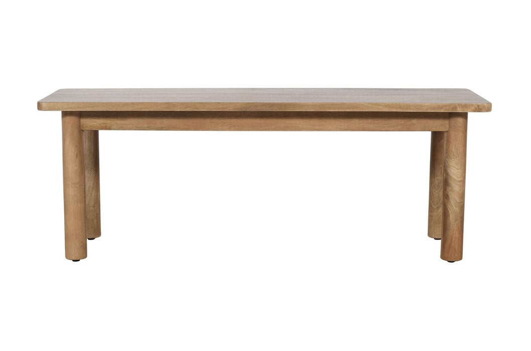 Jofran Bodhi 50" Rustic Solid Wood Dining Bench in Golden image