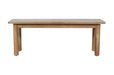 Jofran Bodhi 50" Rustic Solid Wood Dining Bench in Golden image