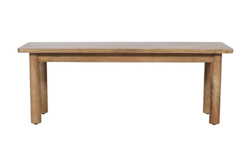 Jofran Bodhi 50" Rustic Solid Wood Dining Bench in Golden image