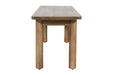 Jofran Bodhi 50" Rustic Solid Wood Dining Bench in Golden - Holmwood's Furniture & Design Center (Somersworth, NH)