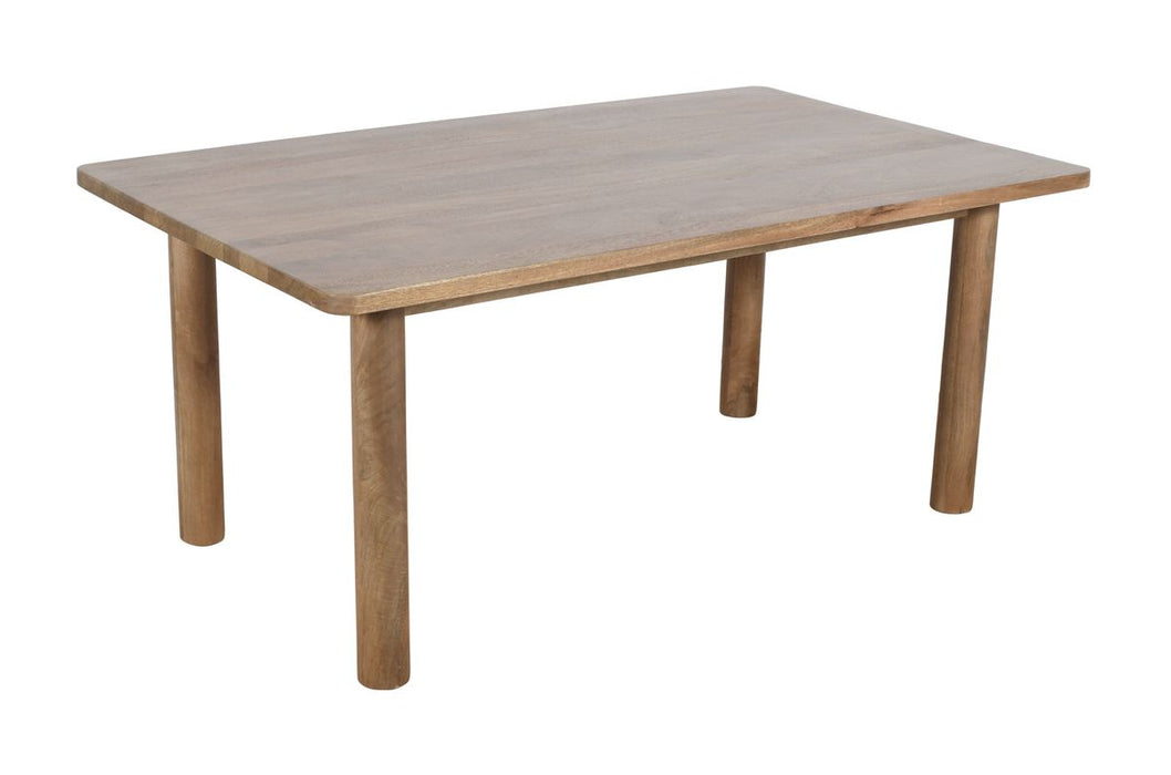 Jofran Bodhi 70" Rustic Solid Wood Dining Table in Golden - Holmwood's Furniture & Design Center (Somersworth, NH)