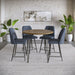 Jofran Maddox Mid-Century Modern Faux Leather Upholstered Counter Height Barstool (Set of 2) in Blueberry - Holmwood's Furniture & Design Center (Somersworth, NH)
