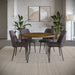 Jofran Brennan 42" Round Modern Contemporary Solid Wood Dining Table in Golden - Holmwood's Furniture & Design Center (Somersworth, NH)