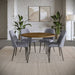 Jofran Maddox Mid-Century Modern Faux Leather Upholstered Dining Chair (Set of 2) in Grey - Holmwood's Furniture & Design Center (Somersworth, NH)