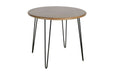 Jofran Brennan 42" Round Modern Contemporary Solid Wood Dining Table in Golden - Holmwood's Furniture & Design Center (Somersworth, NH)