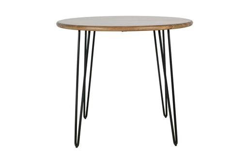 Jofran Brennan 42" Round Modern Contemporary Solid Wood Dining Table in Golden image