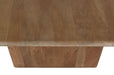 Jofran Burke 76" Rustic Modern Solid Wood Dining Table in Golden - Holmwood's Furniture & Design Center (Somersworth, NH)