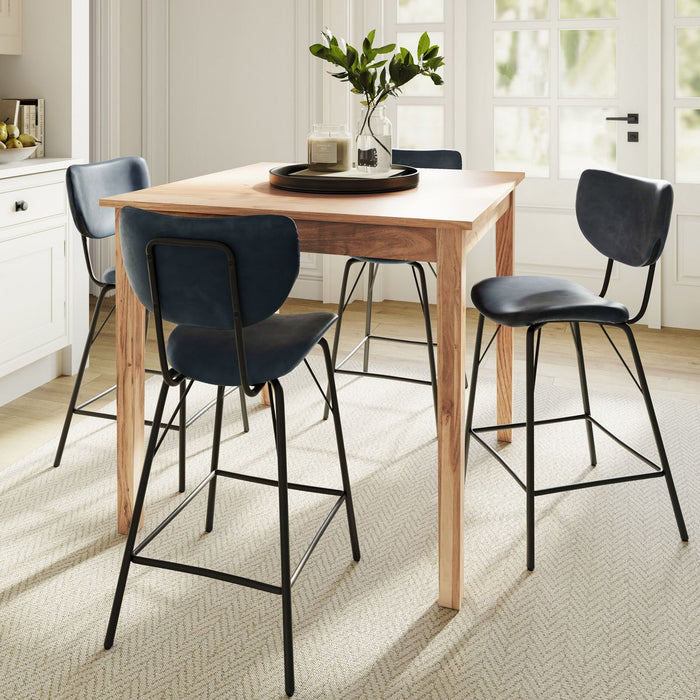 Jofran Colby 40" Square Traditional Classic Solid Hardwood Counter Height Dining Table in Light Brown - Holmwood's Furniture & Design Center (Somersworth, NH)