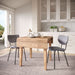 Jofran Owen Contemporary Modern Faux Leather Split-Back Upholstered Dining Chair (Set of 2) in Grey - Holmwood's Furniture & Design Center (Somersworth, NH)