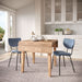 Jofran Owen Contemporary Modern Faux Leather Split-Back Upholstered Dining Chair (Set of 2) in Slate - Holmwood's Furniture & Design Center (Somersworth, NH)