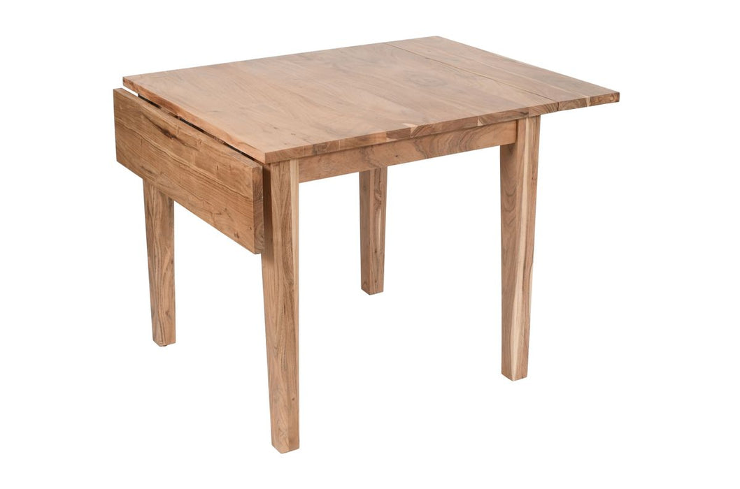 Jofran Colby 48" Traditional Classic Solid Hardwood Dropleaf Dining Table in Natural - Holmwood's Furniture & Design Center (Somersworth, NH)
