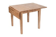 Jofran Colby 48" Traditional Classic Solid Hardwood Dropleaf Dining Table in Natural - Holmwood's Furniture & Design Center (Somersworth, NH)
