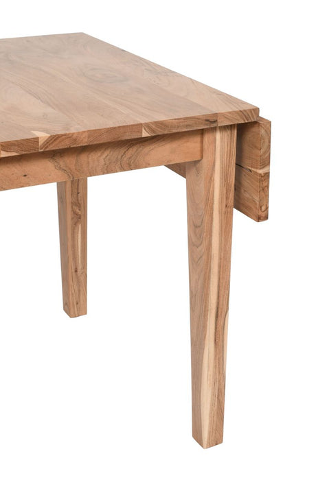 Jofran Colby 48" Traditional Classic Solid Hardwood Dropleaf Dining Table in Natural - Holmwood's Furniture & Design Center (Somersworth, NH)