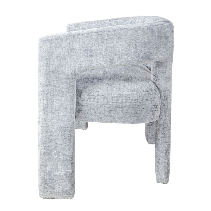 Jofran Gwen Modern Luxury Jacquard Fabric Upholstered Sculpture Bench in Blue - Holmwood's Furniture & Design Center (Somersworth, NH)