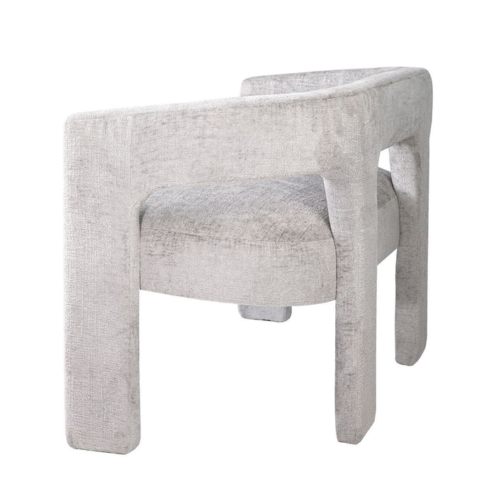 Jofran Gwen Modern Luxury Jacquard Fabric Upholstered Sculpture Bench in Grey - Holmwood's Furniture & Design Center (Somersworth, NH)