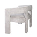 Jofran Gwen Modern Luxury Jacquard Fabric Upholstered Sculpture Bench in Grey - Holmwood's Furniture & Design Center (Somersworth, NH)