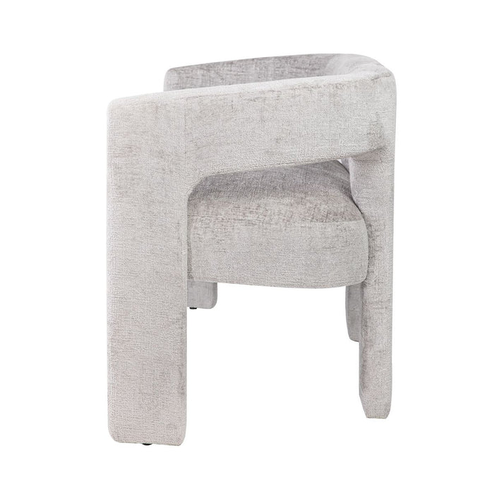 Jofran Gwen Modern Luxury Jacquard Fabric Upholstered Sculpture Bench in Grey - Holmwood's Furniture & Design Center (Somersworth, NH)