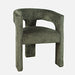 Jofran Gwen Modern Luxury Jacquard Fabric Upholstered Sculpture Armchair in Forest - Holmwood's Furniture & Design Center (Somersworth, NH)