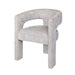 Jofran Gwen Modern Luxury Jacquard Fabric Upholstered Sculpture Armchair in Grey - Holmwood's Furniture & Design Center (Somersworth, NH)