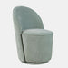 Jofran Landon Mid-Century Modern Upholstered Swivel Dining Chair (Set of 2) in Blue - Holmwood's Furniture & Design Center (Somersworth, NH)
