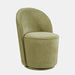 Jofran Landon Mid-Century Modern Upholstered Swivel Dining Chair (Set of 2) in Green - Holmwood's Furniture & Design Center (Somersworth, NH)