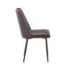 Jofran Maddox Mid-Century Modern Faux Leather Upholstered Dining Chair (Set of 2) in Dark Brown - Holmwood's Furniture & Design Center (Somersworth, NH)