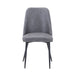 Jofran Maddox Mid-Century Modern Faux Leather Upholstered Dining Chair (Set of 2) in Grey image