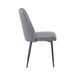 Jofran Maddox Mid-Century Modern Faux Leather Upholstered Dining Chair (Set of 2) in Grey - Holmwood's Furniture & Design Center (Somersworth, NH)
