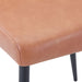 Jofran Maddox Mid-Century Modern Faux Leather Upholstered Dining Chair (Set of 2) in Light Brown - Holmwood's Furniture & Design Center (Somersworth, NH)