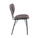 Jofran Owen Contemporary Modern Faux Leather Split-Back Upholstered Dining Chair (Set of 2) in Dark Brown - Holmwood's Furniture & Design Center (Somersworth, NH)