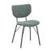Jofran Owen Contemporary Modern Faux Leather Split-Back Upholstered Dining Chair (Set of 2) in Jade - Holmwood's Furniture & Design Center (Somersworth, NH)