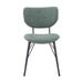 Jofran Owen Contemporary Modern Faux Leather Split-Back Upholstered Dining Chair (Set of 2) in Jade image