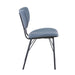 Jofran Owen Contemporary Modern Faux Leather Split-Back Upholstered Dining Chair (Set of 2) in Slate - Holmwood's Furniture & Design Center (Somersworth, NH)