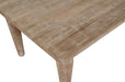 Jofran Spader 70" Rustic Global Solid Wood Dining Table in Washed Sand - Holmwood's Furniture & Design Center (Somersworth, NH)