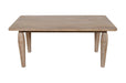 Jofran Spader 70" Rustic Global Solid Wood Dining Table in Washed Sand image