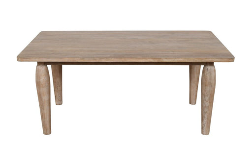 Jofran Spader 70" Rustic Global Solid Wood Dining Table in Washed Sand image