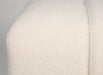 Jofran Tess Contemporary Modern Ivory Boucle Upholstered Plush Bench in Natural Cream - Holmwood's Furniture & Design Center (Somersworth, NH)