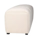 Jofran Tess Contemporary Modern Ivory Boucle Upholstered Plush Bench in Natural Cream - Holmwood's Furniture & Design Center (Somersworth, NH)