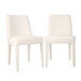 Jofran Wilson Mid-Century Modern Contemporary Upholstered Vintage Dining Chair (Set of 2) in Ivory - Holmwood's Furniture & Design Center (Somersworth, NH)