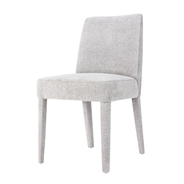 Jofran Wilson Mid-Century Modern Contemporary Upholstered Vintage Dining Chair (Set of 2) in Platinum - Holmwood's Furniture & Design Center (Somersworth, NH)