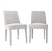 Jofran Wilson Mid-Century Modern Contemporary Upholstered Vintage Dining Chair (Set of 2) in Platinum - Holmwood's Furniture & Design Center (Somersworth, NH)