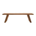 Jofran Reclamation 60" Rustic Reclaimed Solid Wood Dining Bench in Rustic Unfinished Brown image
