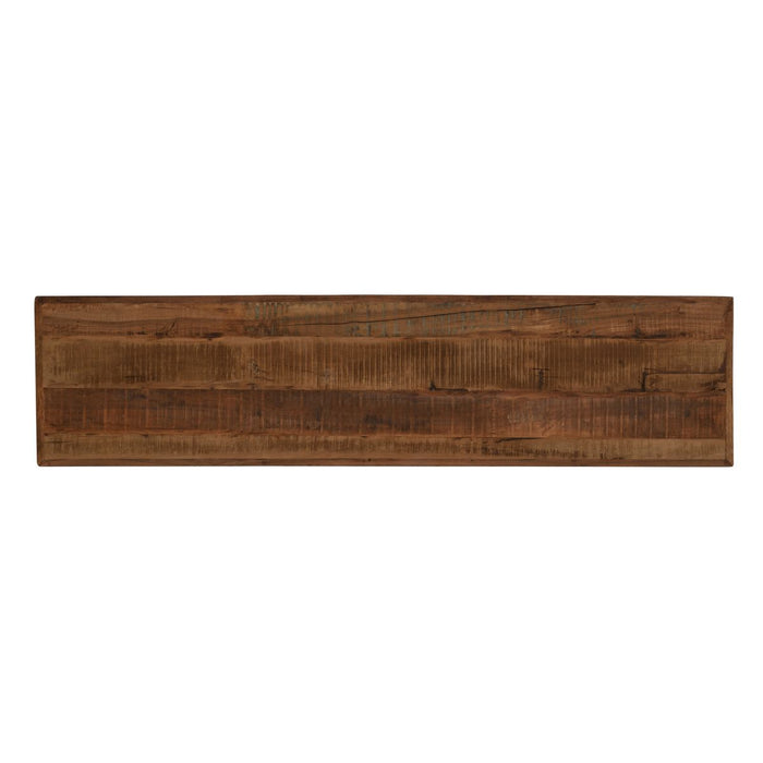 Jofran Reclamation 60" Rustic Reclaimed Solid Wood Dining Bench in Rustic Unfinished Brown - Holmwood's Furniture & Design Center (Somersworth, NH)