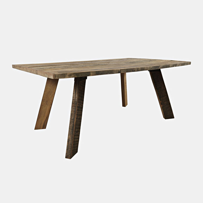Jofran Reclamation 72" Rustic Reclaimed Solid Wood Dining Table in Rustic Unfinished Brown - Holmwood's Furniture & Design Center (Somersworth, NH)