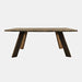 Jofran Reclamation 72" Rustic Reclaimed Solid Wood Dining Table in Rustic Unfinished Brown image