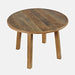 Jofran Reclamation 42" Rustic Reclaimed Solid Wood Round Dining Table in Rustic Unfinished Brown - Holmwood's Furniture & Design Center (Somersworth, NH)