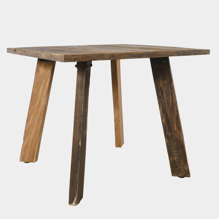 Jofran Reclamation 42" Rustic Reclaimed Solid Wood Square Counter Height Dining Table in Rustic Unfinished Brown - Holmwood's Furniture & Design Center (Somersworth, NH)